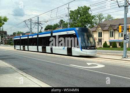 Région de Waterloo Light Rail Transit. Kitchener Waterloo Ontario Canada Banque D'Images