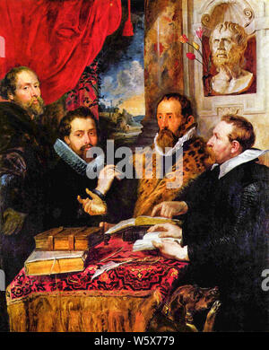 Peter Paul Rubens, les quatre philosophes, peinture, 1611 Banque D'Images