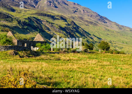 Le Clachan Durch Cimetière sur l'île de Skye, en Ecosse. Banque D'Images