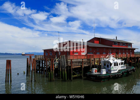 La station de pilotage de la rivière Columbia, Astoria, Oregon, USA Banque D'Images