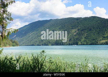 Weißensee : le lac Weißensee, excursion en bateau , Kärnten, Carinthie, Autriche Banque D'Images