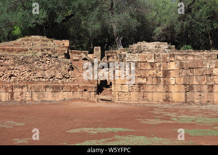 Ruines Romaines de Tipaza en Algérie, l'Afrique Banque D'Images