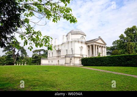 Extérieur de la villa palladienne de Chiswick House west London England UK Banque D'Images