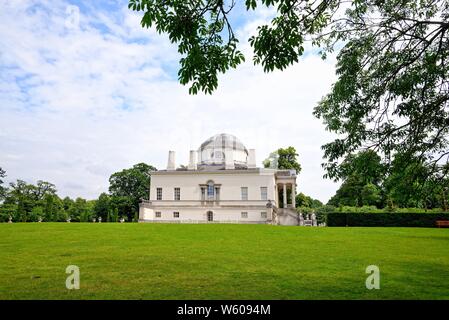 Extérieur de la villa palladienne de Chiswick House west London England UK Banque D'Images