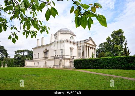 Extérieur de la villa palladienne de Chiswick House west London England UK Banque D'Images