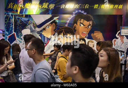 Juillet 28, 2019, Hong Kong, Chine : les visiteurs sont accueillis à Ani-Com & Jeux cas à Hong Kong. Budrul Chukrut Crédit : SOPA/Images/ZUMA/Alamy Fil Live News Banque D'Images