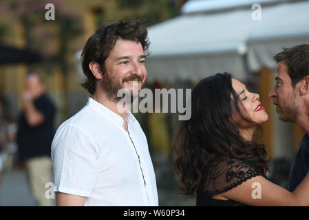 Madrid, Espagne. 30 juillet, 2019. L'acteur espagnol Gorka Otxoa arrive au Teatro Real de Madrid pour un concert de Flamenco José Mercé. Credit : Jorge Sanz/Pacific Press/Alamy Live News Banque D'Images