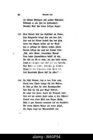 Das Rolandslied Hertz (W) 106. Banque D'Images