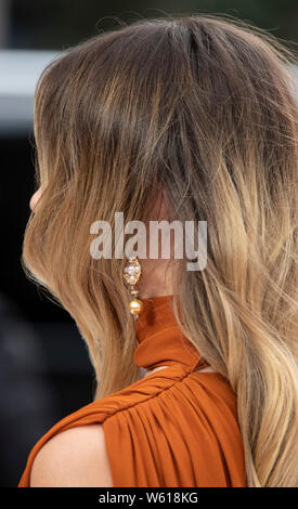 Londres, ANGLETERRE - 30 juillet 2019 : Margot Robbie assiste à la première UK de 'Il était une fois à Hollywood, Luxe Odeon Leicester Square, Londres, Angleterre. Gary Mitchell/ Alamy Live News. Banque D'Images