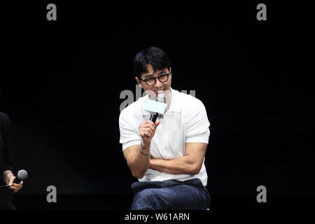 L'acteur sud-coréen Cha Seung-won assiste à un événement réunion du ventilateur à Taipei, Taiwan, 14 octobre 2018. Banque D'Images