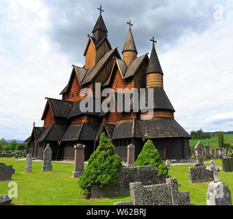 Heddal Stave Church, Norvège Banque D'Images