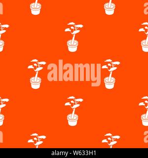 Motif à fleurs orange vecteur Bureau Illustration de Vecteur