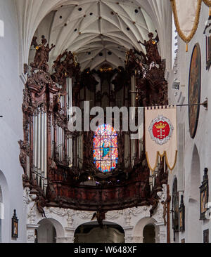 L'Europe, Pologne, Gdansk, le grand orgue de la cathédrale d'Oliwa de Gdansk Banque D'Images