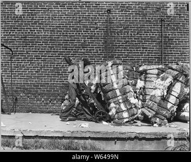 Coosa Valley, Alabama. L'entreposage du coton (Talladega) ; la portée et contenu : la légende complète se lit comme suit : Coosa Valley, Alabama. L'entreposage du coton (Talladega). Banque D'Images