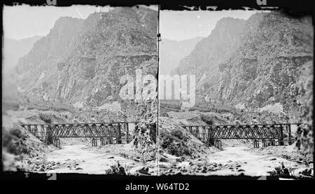 Devil's Gate Bridge. Weber Comté (Utah) Banque D'Images