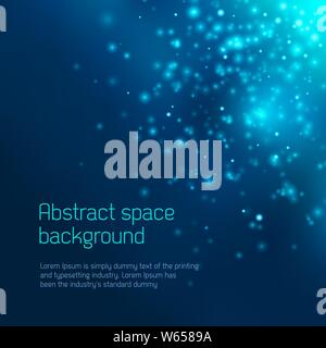 Arrière-plan de l'espace abstrait Illustration de Vecteur