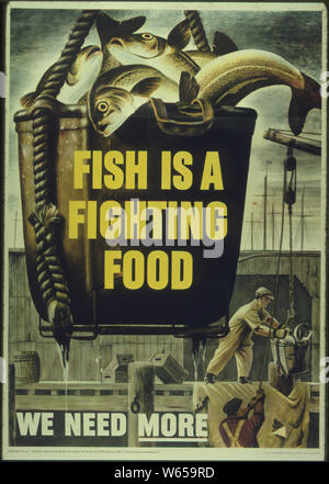 Le poisson est un aliment de combat nous avons besoin de plus de Banque D'Images