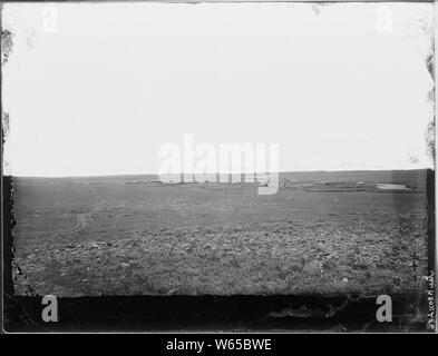 Fort Fetterman, le nom de William I. Fetterman, tué au Fort Phil Kearny Massacre. Créé en 1867. Elle marque la jonction de la Powder River (route de Montana) et North Platte. Converse County, Wyoming. Banque D'Images