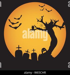 Grunge Halloween background Illustration de Vecteur