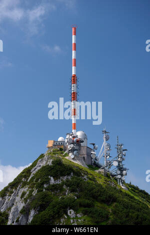 De Pointe (1838 m) du mont Wendelstein, juillet, Bavière, Allemagne Banque D'Images