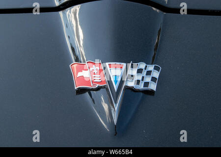 1963 Chevrolet Corvette détail Banque D'Images