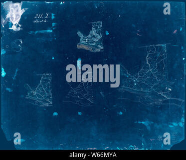 Cartes Cartes 2144 guerre civile de la commune de forts Franklin Alexander et Ripley dans le comté de Montgomery dans le Maryland et de réparation reconstruction inversé Banque D'Images