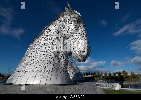 Les Kelpies Ecosse Falkirk Banque D'Images