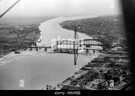 Détruit ville de Rostow à fleuve Don pendant l'occupation allemande par Armay dans Worldwar 2 en hiver 1942/1943 Banque D'Images