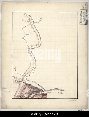 La guerre civile, 2258 Cartes Carte topographique de la région de Harpers Ferry en Virginie de l'ouest de reconstruire et réparer Banque D'Images