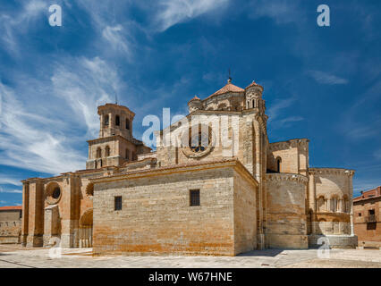 Colegiata de Santa Maria la Mayor, 12e siècle, style roman collégiale, dans la région de Toro, Province de Zamora, Castille et Leon, Espagne Banque D'Images