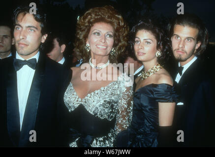 Famille Sophia Loren, 1994, photo de Michael Ferguson/PHOTOlink Banque D'Images