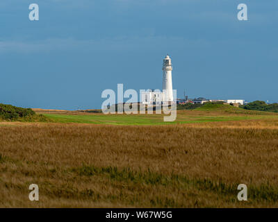 Flamborough Head Lighthouse, un phare situé à Flamborough, East Riding of Yorkshire. L'Angleterre. Banque D'Images