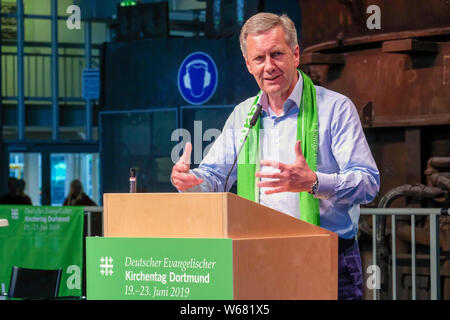 Dortmund/Allemagne, 22.06.2019 : l'ancien président allemand Christian WULFF a prononcé un discours à l'Église protestante à Dortmund 2019 Congrès sur le thème "Chrétiens et Musulmans - à quel point la religion ne notre société trust ?" Banque D'Images
