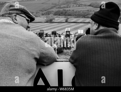 Les spectateurs à quatre burrow hunt point à l'autre course de chevaux 2019 Banque D'Images