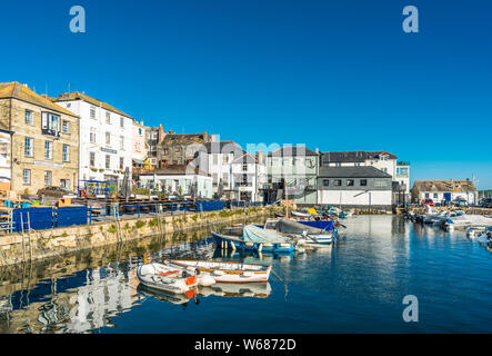 Custom House Quay à Falmouth. Cornwall, Angleterre, Royaume-Uni. Banque D'Images