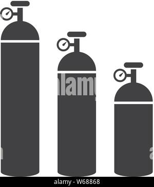 L'icône de cylindre d'oxygène comme fichier EPS 10 Illustration de Vecteur