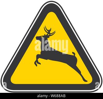 Symbole de danger d'avertissement jaune triangulaire, vector illustration Illustration de Vecteur