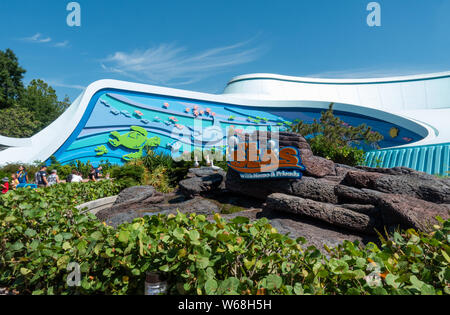 Orlando, Floride/USA-7/31/19 : Le séjour mer Pavillon à Disney World, EPCOT qui sensibilise les visiteurs à propos de l'océan. Banque D'Images