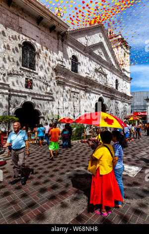 Basilica Minore del Santo Nino Église, Cebu City, Cebu, Philippines Banque D'Images