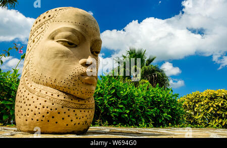 David Hill, Jamaïque, Dec 2018, sculpture de Strawberry Hill Hotel dans les Montagnes Bleues Banque D'Images