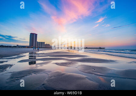 Pier Apache à Myrtle Beach en Caroline du Sud SC. Banque D'Images