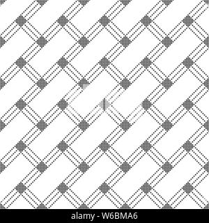 Vector pattern. transparente Répétition infinie texture élégant élégant composé de petits losanges qui forment des formes rectangle diagonal. Géométriques incorporés moderne Illustration de Vecteur