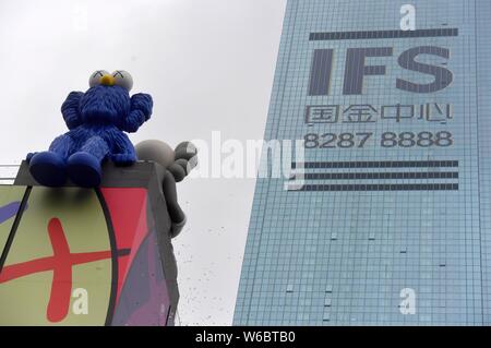 --FILE--Vue d'un panneau de la place financière internationale de Changsha (IFS) à Changsha city, Hunan province de la Chine centrale, 7 mai 2018. Chan Banque D'Images