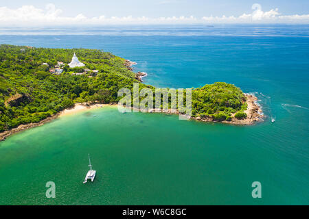 Jungle beach par antenne, Unuwatuna Sri Lanka Banque D'Images