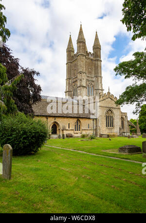 Église paroissiale de Saint Sampson dans la ville saxonne de Cricklade, Wiltshire, England, UK Banque D'Images