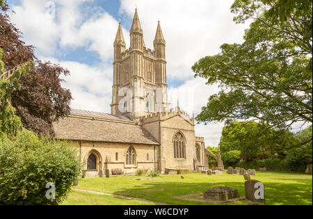 Église paroissiale de Saint Sampson dans la ville saxonne de Cricklade, Wiltshire, England, UK Banque D'Images