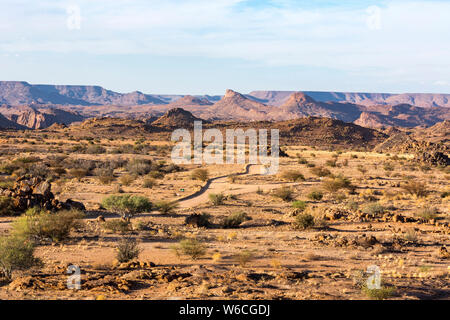 Paysage du Parc National d'Augrabies Falls, dans le Nord de la Province du Cap, Afrique du Sud Banque D'Images