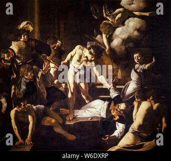 Caravaggio, peinture, Le Martyre de saint Matthieu, 1599-1600 Banque D'Images