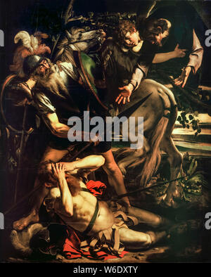 Caravaggio, la conversion de Saint Paul , peinture baroque, vers 1600 Banque D'Images