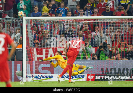 Munich, Allemagne. 31 juillet, 2019. Penalty shoot-out : Jérôme BOATENG (FCB) a échoué 17 But contre Paulo GAZZANIGA, Hotspurs 22 FC BAYERN MUNICH - Tottenham Hotspur 7-8 a.P. Football finale de la coupe d'AUDI, 2019 A l l i a n z a r e n a Munich, 31 juillet 2019 saison 2019/2020, FCB, München Crédit : Peter Schatz/Alamy Live News Banque D'Images